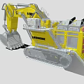 Yellow Liebherr 9-2000 Heavy Duty Tracked Excavator With Large Bucket