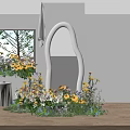 Colorful Indoor Floral Decoration Design With Window Flower Wall And Floor Arrangements