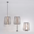 Modern lamp combination special-shaped chandelier table lamp 3d model