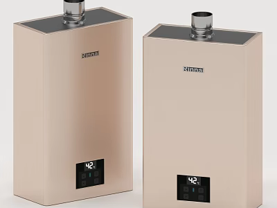 Daily Use Electrical Appliances Sanyo Beige Water Heaters With Digital Temperature 3d model