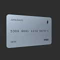 Visa Credit Card With Cardholder Name Card Number Expiry Date And Logo