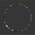 Colorful Game And Movie Characters In Circle With Various Hairstyles Expressions Reflections On Gray Background