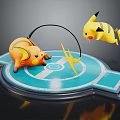 Modern game character pica chubaokemeng elf pokemeng god beast 3d model