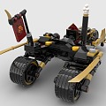 Lego LEGO toy blocks ghost fire motorcycle 3d model