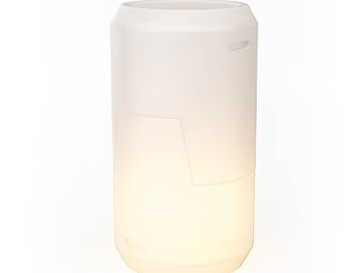 Modern White Floor Lamp With Minimalist Design And Soft Ambient Lighting 3d model