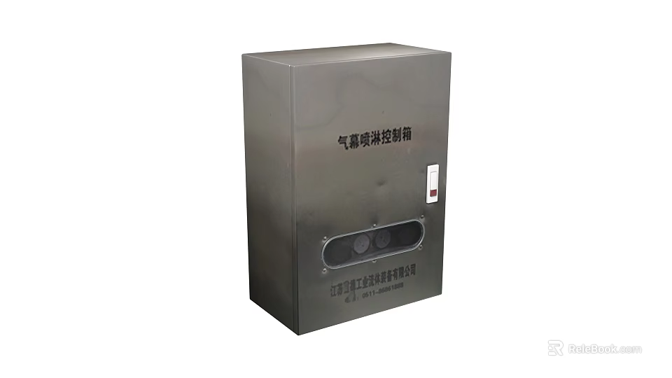 Industrial Gas Pulse Controller With Stainless Steel Body And Industrial Control Functions 3d model 
