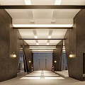 Modern Gym Group Exercise Room 3d model