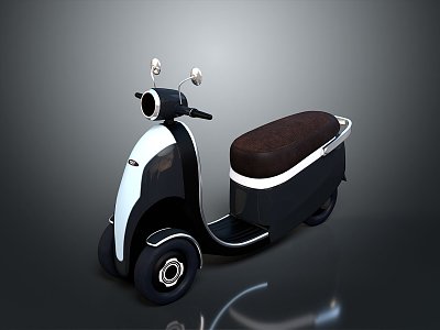 Scooter Motorcycle Two-wheeled Motocross Motorcycle Road Race Motorcycle Motor Vehicle 3d model