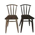 Modern Wooden Leisure Chair With Minimalist Backrest And Tapered Leg Design