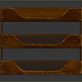 Three Tiered Wooden Tray Rack With Slotted Trays For Storage