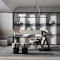 Modern study 3d model