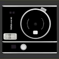 Vintage Rolleiflex Camera With Classic Design Leather Exterior Metal Lens