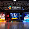 Modern Booth Hand Tour Booth Design Game E-sports Booth Game Booth Technology Booth Chinajoy Booth Double-layer Booth 3d model