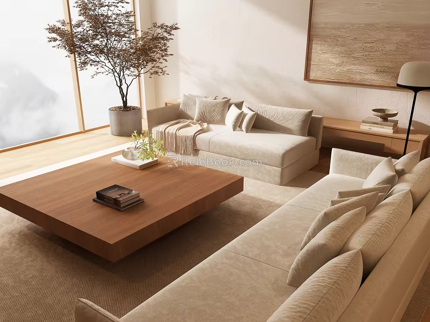 Modern Sofa Combination Italian Sofa Combination Cream Style Sofa Combination 3d model