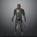 Medieval Knight Weapon Featuring Shiny Silver Armor And Historical Design