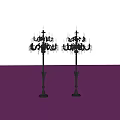 Pair of Elegant Silver Floor Lamps With Crystal Decorations And Multiple Arms