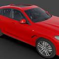 Red BMW SUV With Sporty Exterior Design And Sleek Body Lines