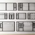Modern windows windows balcony windows floor-to-ceiling windows casement windows broken bridge aluminum windows 3d model