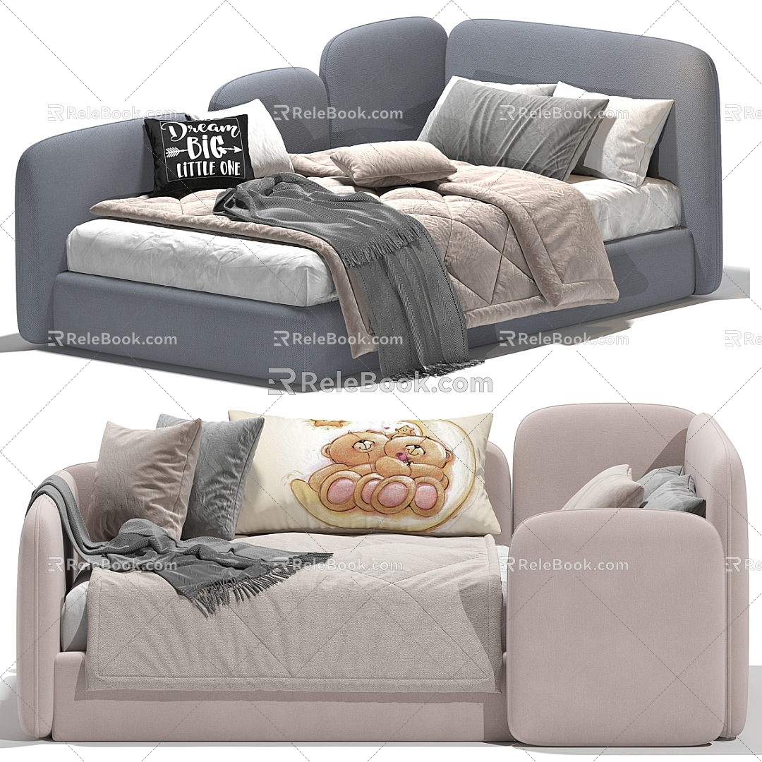 Modern sofa bed 3d model