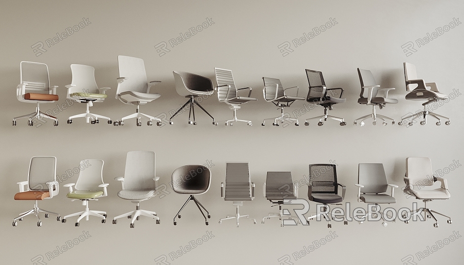 Modern Office Chair Conference Chair Boss Chair Swivel Chair Computer Chair model