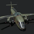 Military Olive Green U.S. Army U.S. Navy Helicopter With Rotors And Insignia