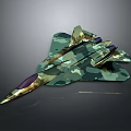 Advanced Aerospace Spacecraft With Camouflage Design For Cosmic Exploration