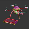Professional High Tech Quadcopter Drone With Advanced Portable Remote Controller Device