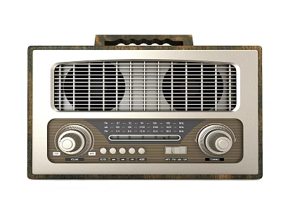 Modern radio sound 3d model