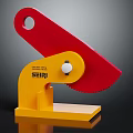 SEIKI Household Kitchen Cutting Tool With Red Blade And Yellow Base Design