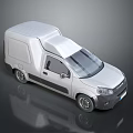 White Commercial Cargo Van With Smooth Body Design And Modern Front Grille For Delivery Use