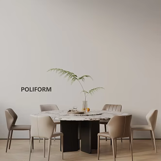 Modern table combination 3d model