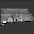 Traditional Stone Cottage Featuring Slate Roof Multiple Windows Courtyard And Green Grass Area