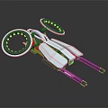 Modern fighter sci-fighter sci-fighter space fighter 3d model