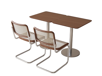 Modern Casual Tables and Chairs Coffee Shop Tables and Chairs Milk Tea Shop Tables and Chairs 3d model