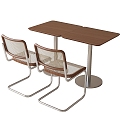 Modern Casual Tables and Chairs Coffee Shop Tables and Chairs Milk Tea Shop Tables and Chairs 3d model