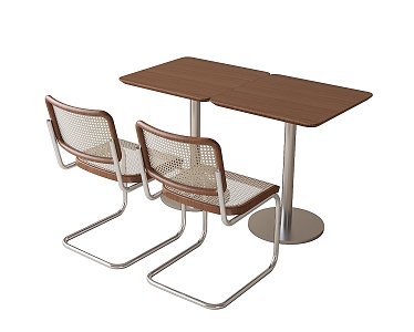 Modern Casual Tables and Chairs Coffee Shop Tables and Chairs Milk Tea Shop Tables and Chairs 3d model