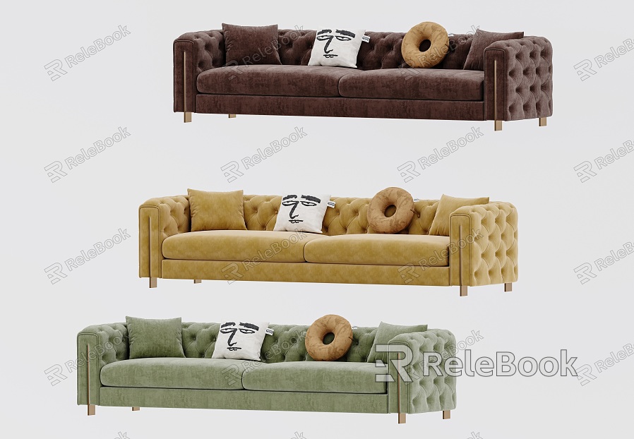 modern double sofa sofa model