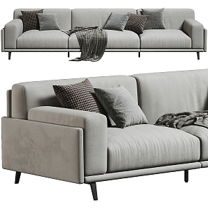 Double sofa leisure sofa 3d model