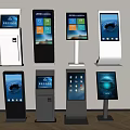 Advertising machine all-in-one machine self-service machine ticket machine inquiry machine terminal machine self-service machine 3d model