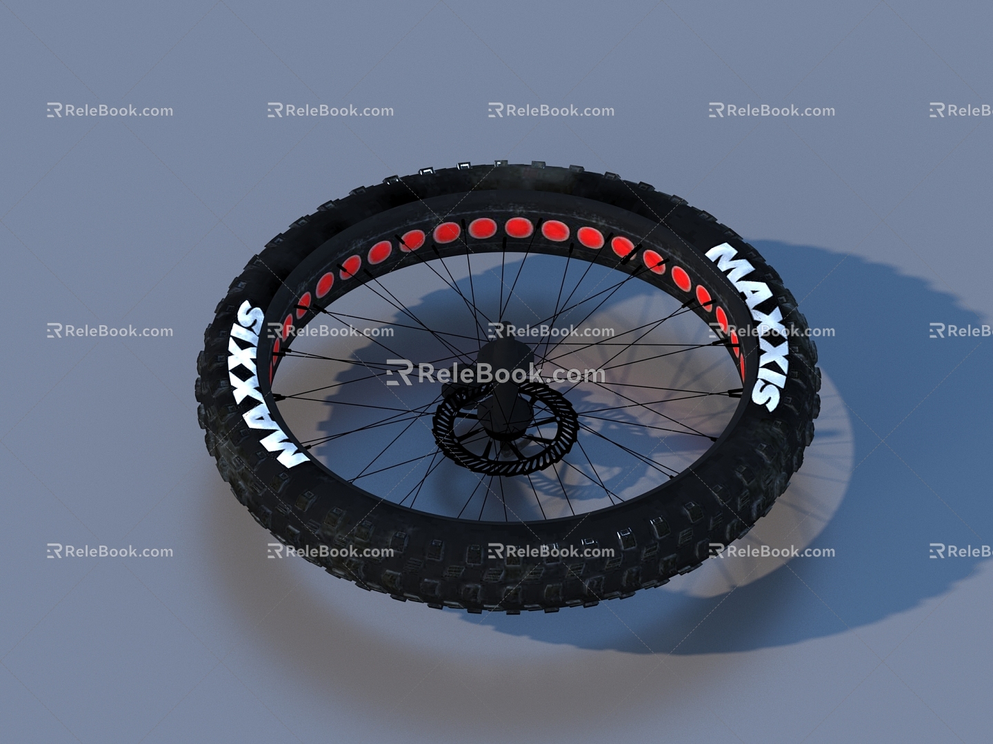 wheel hub wheel bicycle tire 3d model