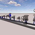 Flow distribution diverter 3d model