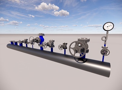 Flow distribution diverter 3d model