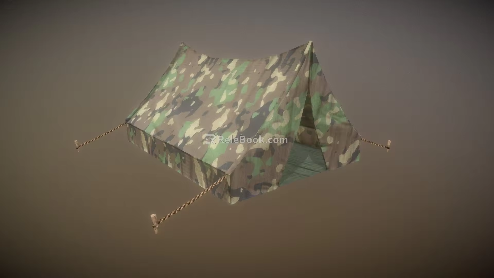Game Camouflage tent 3d model