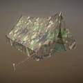 Game Camouflage tent 3d model