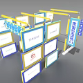 Modern arch light box 3d model