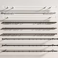 Curtain Accessories With Various Durable And Stylish Curtain Rods For Home Decor