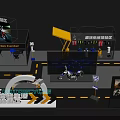 Motorcycle Exhibition Area Display Booth With Model And Interactive Showcase Elements