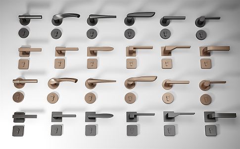 Modern Door Handle 3d model