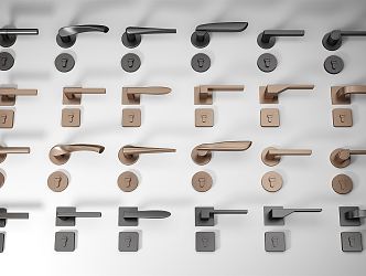 Modern Door Handle 3d model