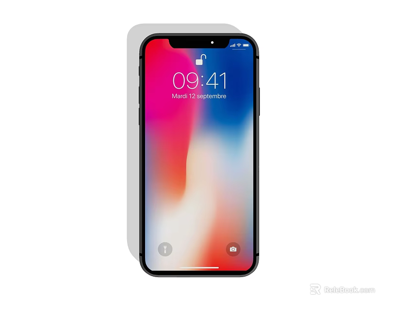 Sleek Digital Smartphone Featuring Modern Design Bright Screen And Time 3d model